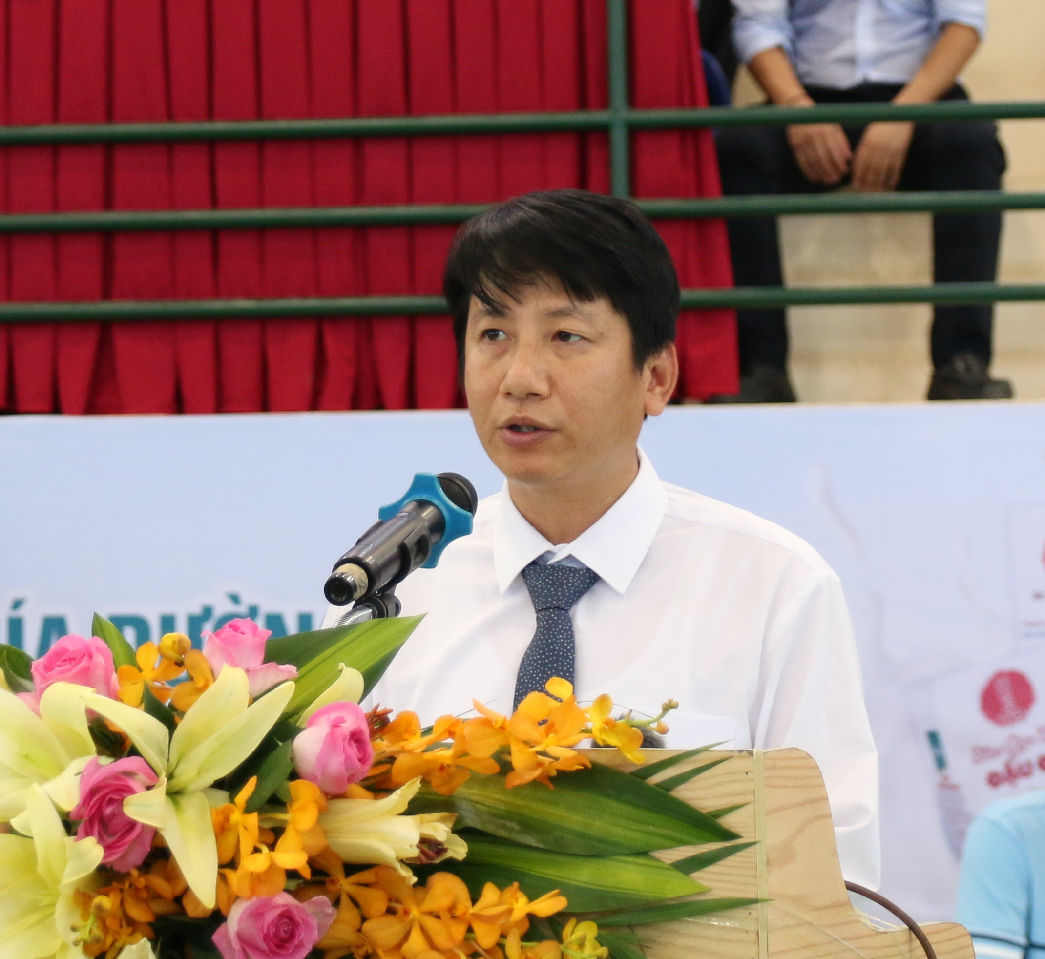 Đồng chí Nguyễn Việt Ba, Tổng Biên tập Báo Thanh Hóa phát biểu khai mạc giải
