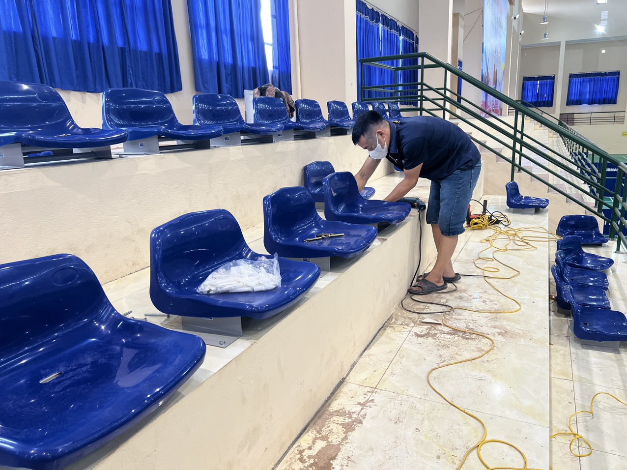 Chuẩn bị cơ sở vật chất cho giải đấu