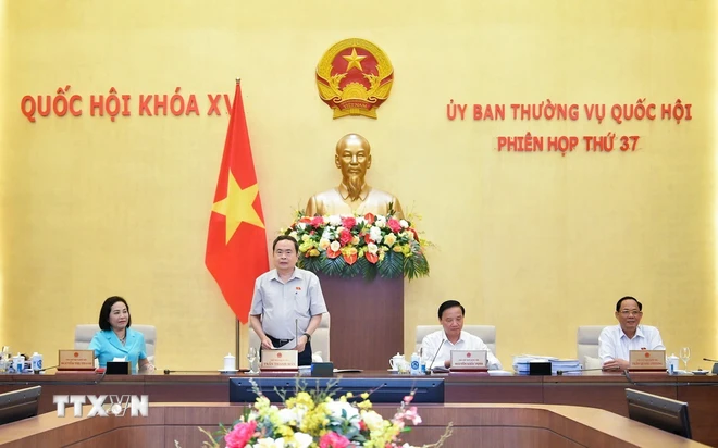 Chủ tịch Quốc hội Trần Thanh Mẫn phát biểu