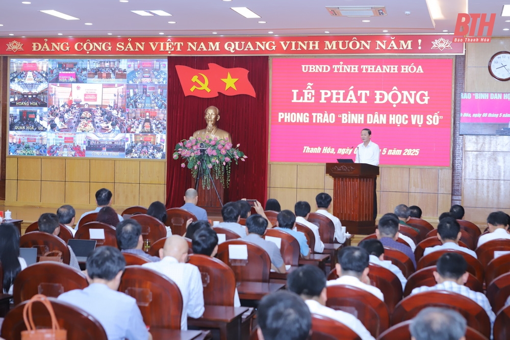 Toàn cảnh lễ phát động tại điểm cầu của tỉnh