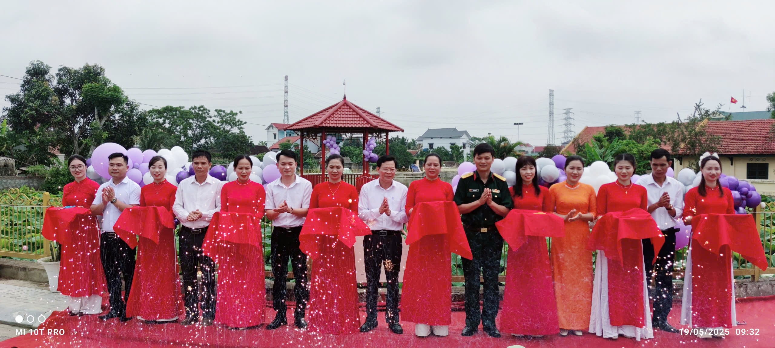 Lễ cắt băng khánh thành Dự án Tường kè Ao Sen cùng các hạng mục phụ trợ tại xã Thiệu Viên