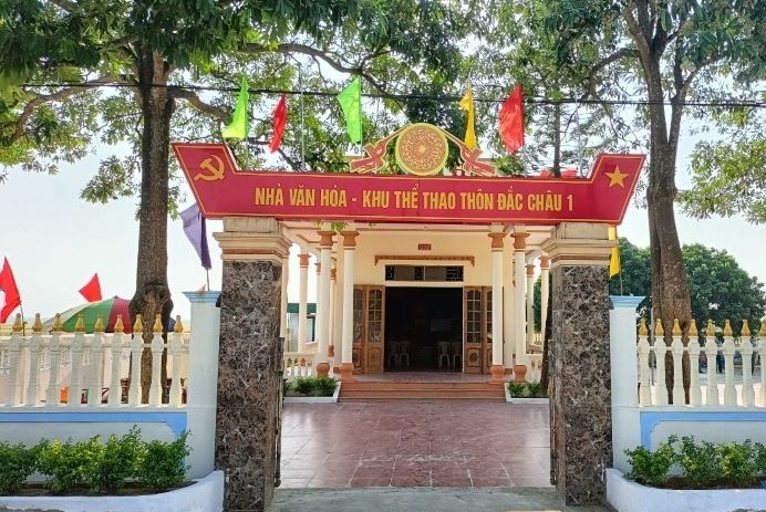 Nhà văn hoá thôn được xây dựng khang trang