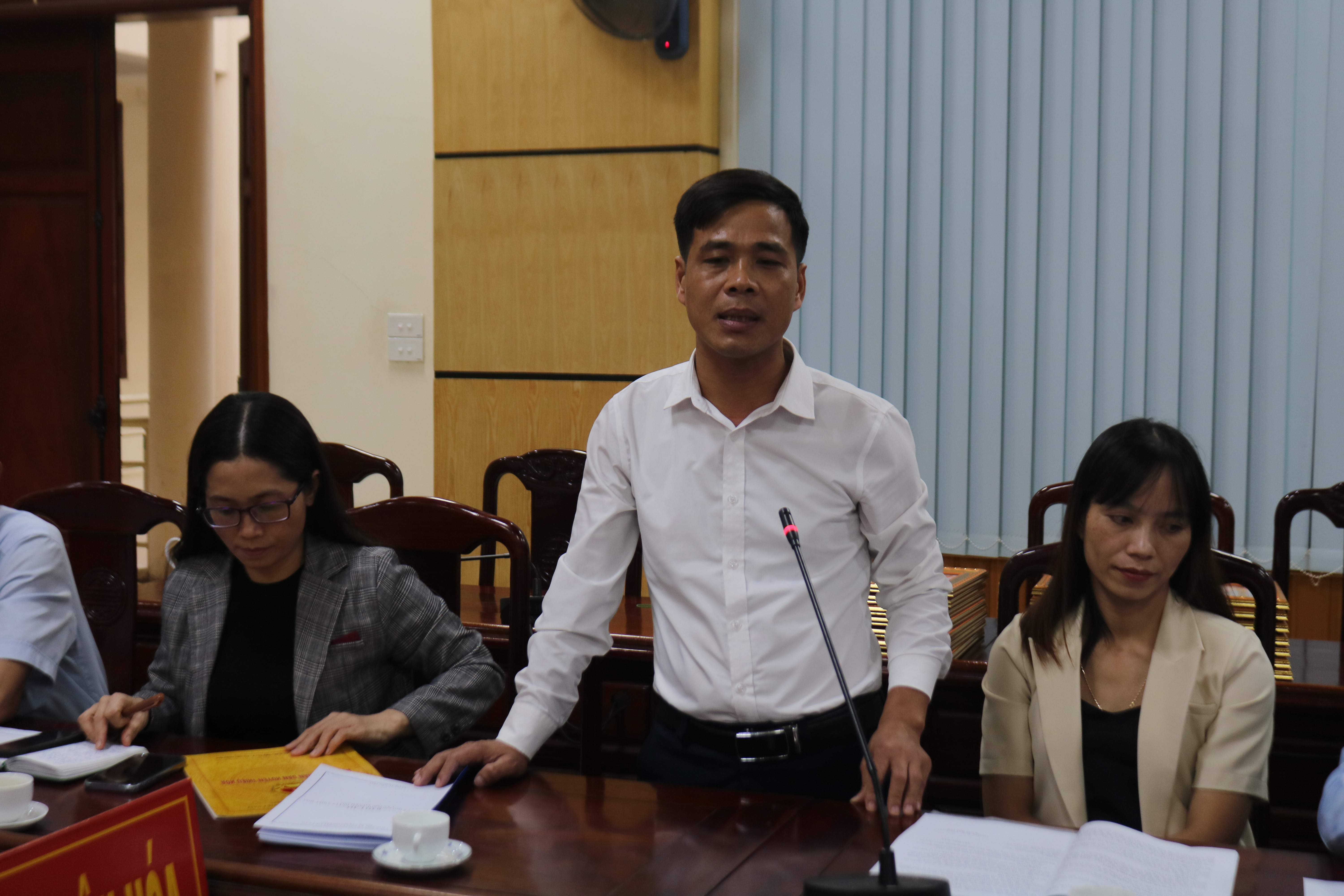 Đại diện phòng Văn Hóa- Thông tin phát biểu ý kiến
