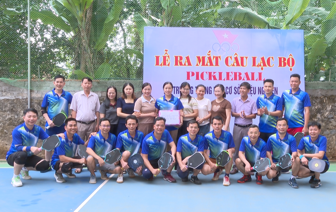 Câu lạc bộ Pickleball Trường THCS Thiệu Nguyên ra mắt